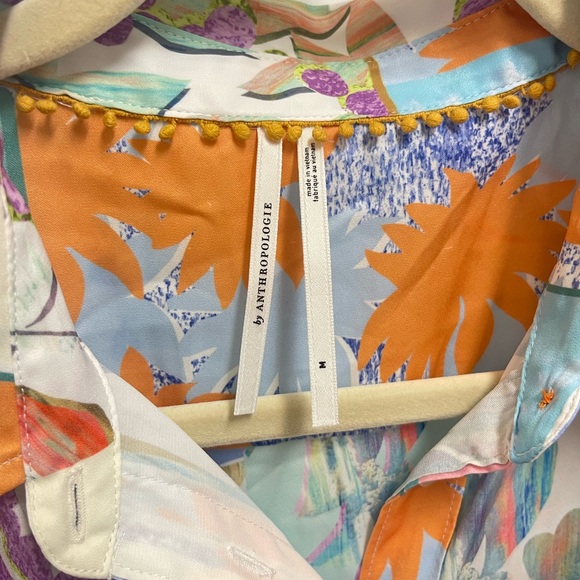 By Anthropologie Colorful Multi Pattern Button Down - Picture 6 of 12